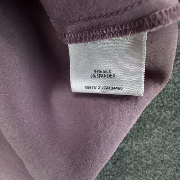 Eileen Fisher Tank Top Women XS Purple Silk Blend Minimalist Soft Quiet Luxury - Picture 4 of 8